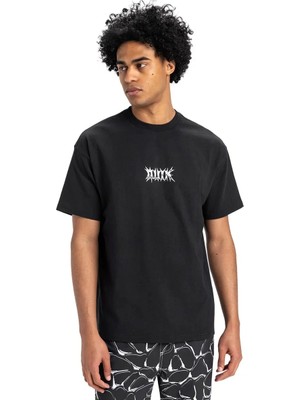 Quiksilver Mercury Chrome Lıghtnıng Tee Siyah Erkek T-Shirt EQYZT08016-KVJ0