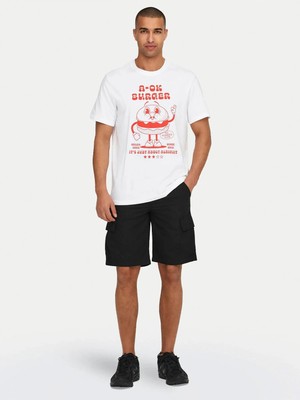 Only & Sons Only&sons Onsloc Cargo Shorts 0157 Shorts Siyah Erkek Şort 22029214