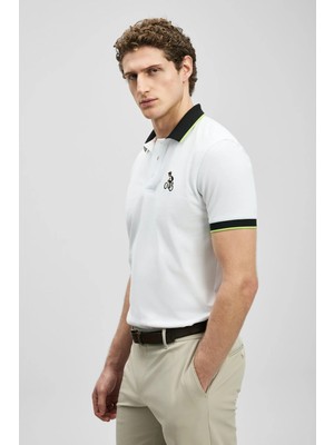 Lufian Zane Kırık Beyaz Erkek T-Shirt 111040242