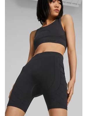 Puma Evoknıt 7" High-Waist Short Tights Puma Siyah Kadın Tayt 67309301