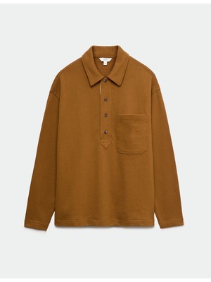 Marks & Spencer Polo Yaka Uzun Kollu Sweatshirt