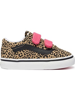 Vans Old Skool V Çocuk Günlük Ayakkabı VN000VB2HO81 Kahverengi