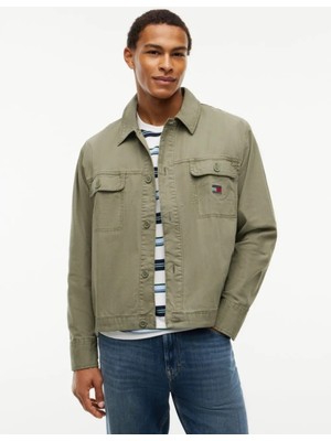 Tommy Dokulu Balıksırtı Desenli Gömlek DM0DM23919-M04