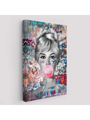 Cepahir Brigitte Bardot Graffiti Pop Art Duvar TABLOSU-6469