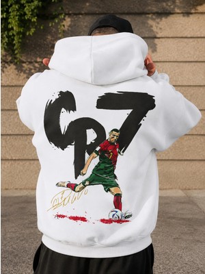 Vodexa Yetişkin Erkek Kapüşonlu Sweatshirt Baskılı 3 Iplik Şardonlu Sweatshirt