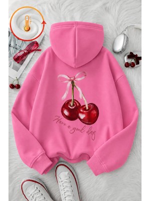 Vodexa Ünisex Çocuk Kapüşonlu Sweatshirt Baskılı 3 Iplik Şardonlu Sweatshirt
