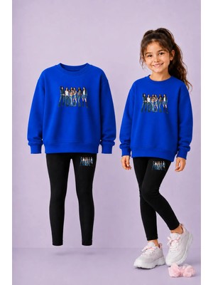 Vodexa Bisiklet Yaka Çocuk Sweatshirt Dar Paça Tayt Takımı – Kışlık Alt Üst Takım