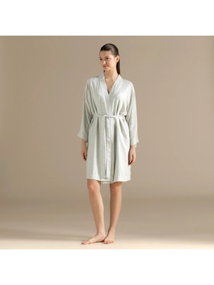 Chakra Tanita Dressing Gown Grey Melange