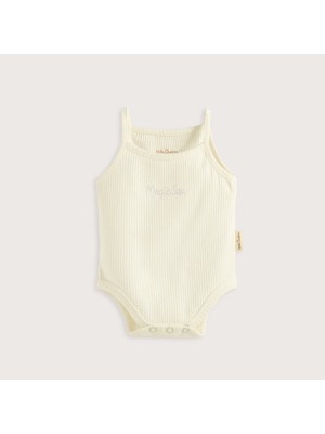 Chakra Magic Sea Spaghetti Strap Bodysuit Ecru