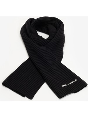 Karl Lagerfeld Men's Scarf Black