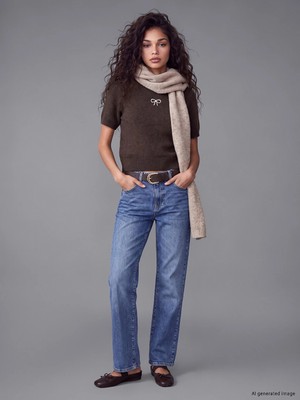 Lc Waikiki Yeni Sezon Mavi Beli Kemerli Straight Fit Kadın Jean Pantolon