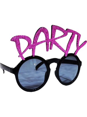 Givoria Party Yazılı Fuşya Renk Parti Gözlüğü 15X7 cm