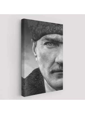 Cepahir Mustafa Kemal Atatürk Siyah Beyaz TABLOSU-6303