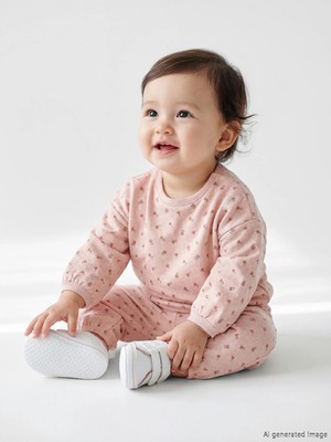 Lc Waikiki Yeni Sezon Pembe Baskılı Kız Bebek Eşofman Takımı