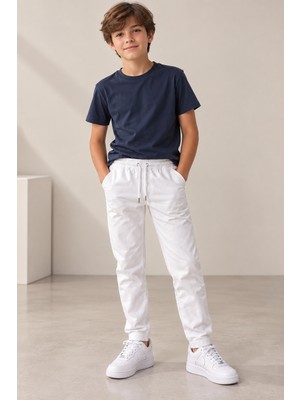 Ugly Duck 06-16 Yaş Gabardin Pantolon - Beyaz