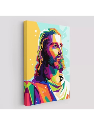 Cepahir Renkli Isa Mesih Duvar Tablosu, Jesus CHRIST-6343