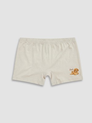 Lc Waikiki Yeni Sezon Bej Baskılı Kız Çocuk Boxer