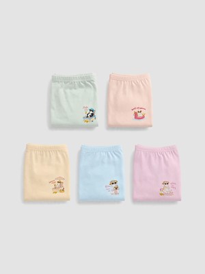 Lc Waikiki Yeni Sezon Pembe Baskılı Kız Çocuk Boxer 5'li