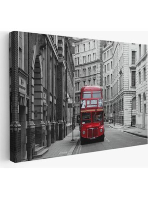 Cepahir Londra Kırmızı Otobüs TABLOSU-6622