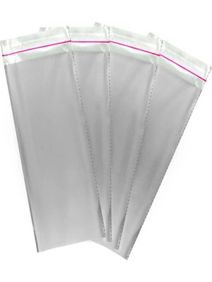 Party Country Metalize Poşet 100LÜ 7X35 cm -Gümüş-