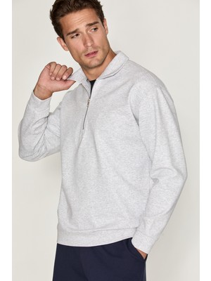 Grimelange Laurent Erkek Yarım Fermuarlı Grimelanj Sweatshirt
