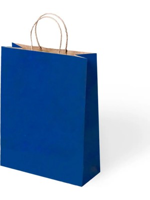 Party Country 15X8X20 Büküm Saplı Poşet -Lacivert- 24 Adet