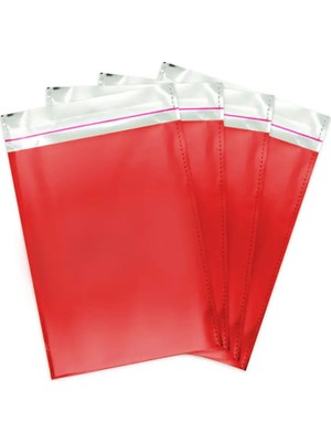 Party Country Metalize Poşet 100LÜ 11X12 cm -Kırmızı-