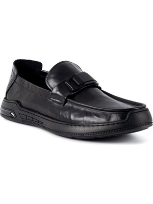 Guja 26K590-2 Erkek Deri Kırışık Desenli Ithal Taban Premium Loafer Ayakkabı