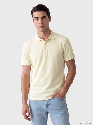 Lc Waikiki Yeni Sezon Turuncu Polo Yaka Standart Fit Erkek Tişört