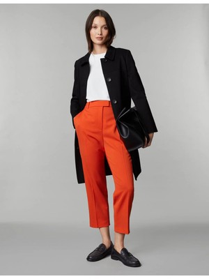 Marks & Spencer Straight Leg Cropped Wool Trousers