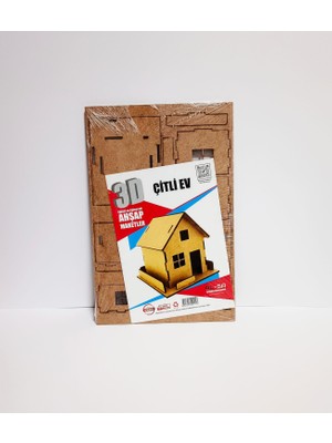 Luord-Store 3D Ahşap Maket Çitli Ev