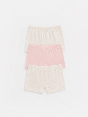 Lc Waikiki Yeni Sezon Beyaz Beli Lastikli Kız Çocuk Boxer 3'lü