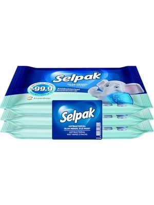 Antibakteriyel Islak Cep Mendili 10'lu, 3 Adet
