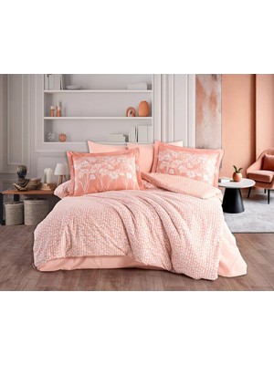 Luord-Store Çift Kişilik Poplin Nev Velura Terracota