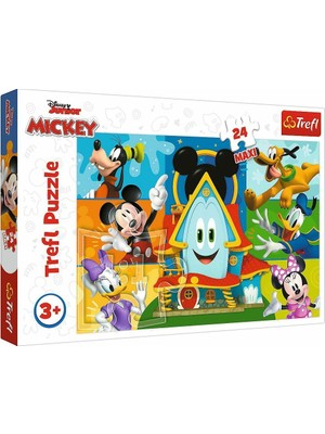 Luord-Store PUZZLE-14351 Maxi Mickey Mouse 24 Parça Çuk Puzzle