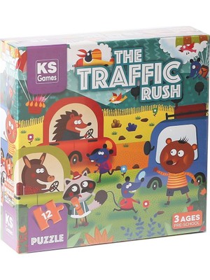 Luord-Store Prs 32702 The Traffic Rush Pre School Puzzle 12 Parça