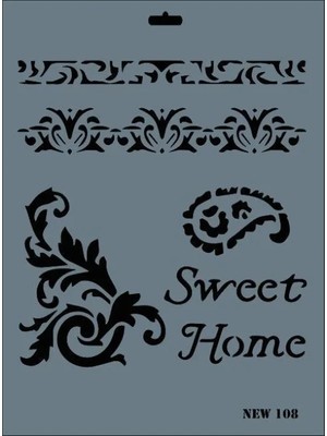 Luord-Store New Seri N-108 Stencil 35X25 cm