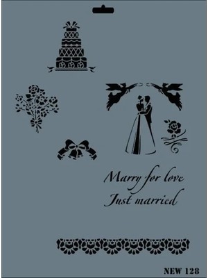 Luord-Store New Seri N-128 Stencil 35X25 cm
