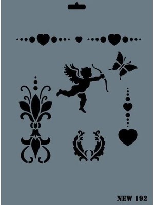 Luord-Store New Seri N-192 Stencil 35X25 cm