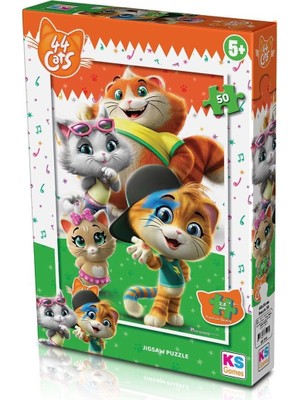 Luord-Store Cat 709 44 Puzzle 50 Parça - Ks Puzzle
