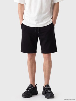 Lc Waikiki Yeni Sezon Siyah Regular Fit Beli Lastikli Erkek Şort