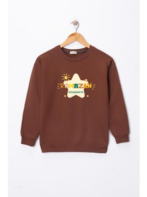 Dekim Moda Çocuk "ramazan Paylaşmaktır"  Baskılı Pamuklu Sweat