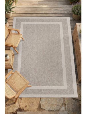 Hünkar Halı Roma Vizon Bej Ince Sisal Kilim Yıkanabilir Kaymaz Taban Leke Tutmaz Mutfak ve Salon Halısı