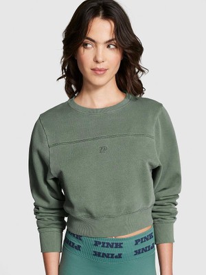 Victoria's Secret Ivy Fleece Yoke Crew Sweatshirt
