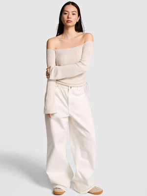 Victoria's Secret Side-Ruched Off-The-Shoulder Sweater