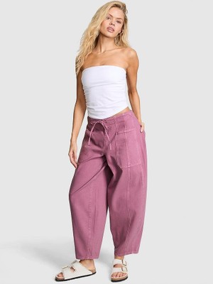 Victoria's Secret Relaxed-Fit Ruched Barrel Pants