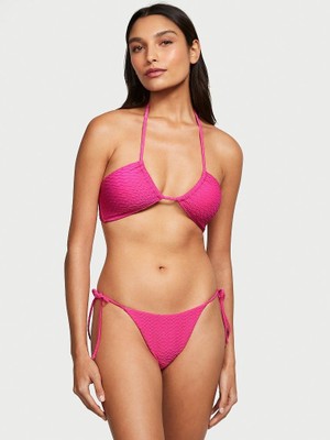 Victoria's Secret Shirred Tie-Detail Bikini Top