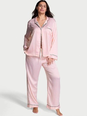 Victoria's Secret Glazed Satin Long Pajama Set