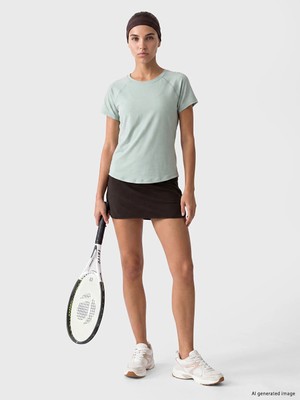 Lc Waikiki Yeni Sezon Kahverengi Beli Lastikli Spor Şort Etek