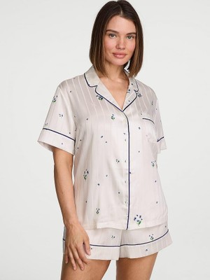 Victoria's Secret Signature Satin Short Pajama Set